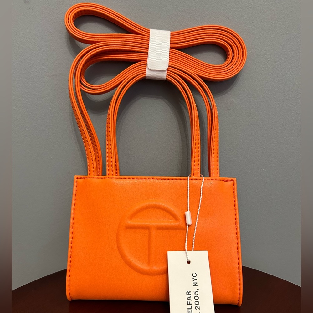 BNWT TELFAR Small Orange Shopping Bag